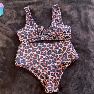 Shien Cheetah Print Bikini Set